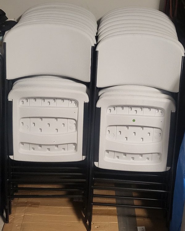 signature white chairs(Contact For Booking)
