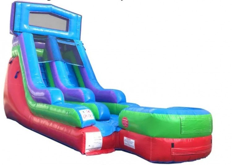 15ft Retro Rainbow Slide #13  27Lx9Wx15H