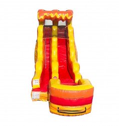 fire20side203 1720663561 15ft Lava Wave Water Slide #14 27Lx9Wx15H