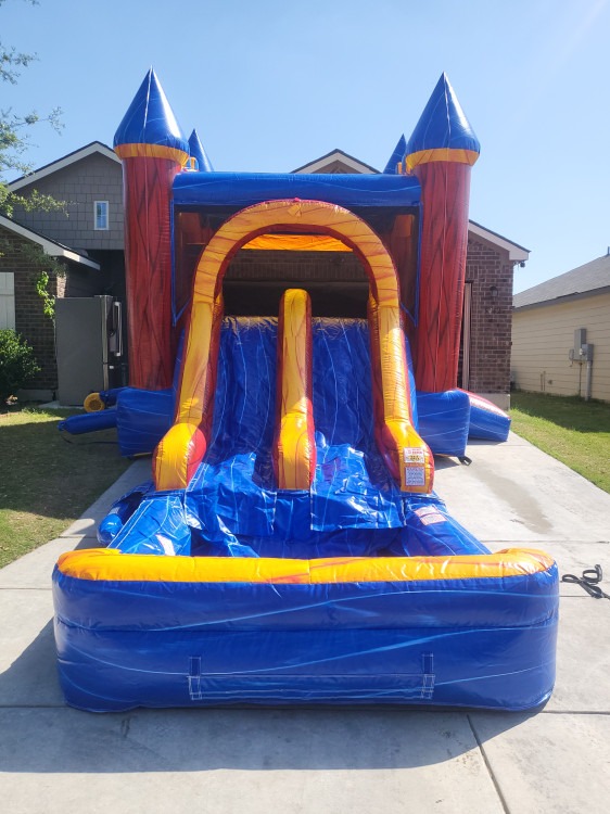 Fire Marble Dual Slide Combo #5 (WET) (Contact For Booking)