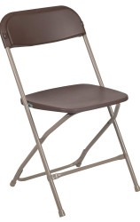 Brown folding Chairs